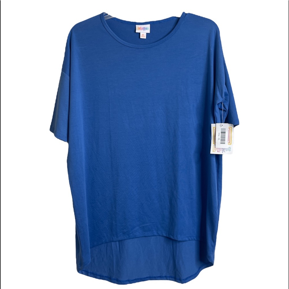 LulaRoe Irma Top blouse T Shirt Size XS Blue